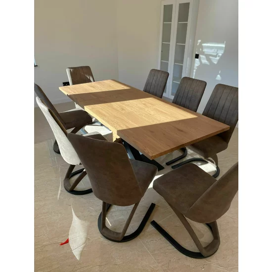 Scaun sufragerie Happy, design elegant și confort sporit, 64x47x102 cm, gri picture - 7