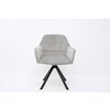 Scaun Swann, confort sporit, șezut generos, tapițerie catifea moale, 62x78x65 cm, Gri picture - 1