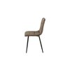 Scaun tapitat Velvet, stofa catifelata , 44x42x89 cm culoare Maro Inchis picture - 3