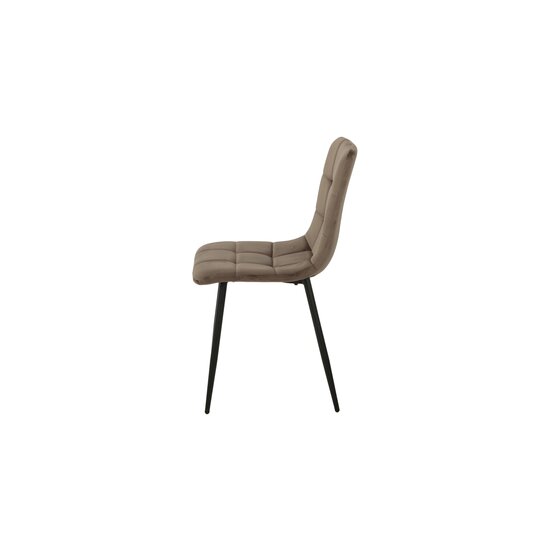 Scaun tapitat Velvet, stofa catifelata , 44x42x89 cm culoare Maro Inchis picture - 3