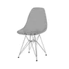 Scaun Zoya, design transparent și elegant, material plastic rezistent, 46x56x82 cm, gri transparent picture - 2