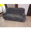 Set canapea recliner Relax 3+1+1, canapea și două fotolii cu funcție de relaxare, tapițerie catifelată, gri picture - 7