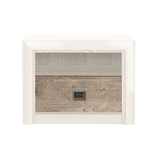 Set Dormitor Koen II, mobilier modular complet, pat 160x200 cm, dulap 4 uși, comodă și noptiere, MDF + PAL, Pin Arizona/Stejar Nava picture - 3