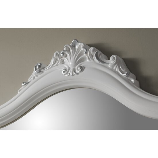 Set dormitor Luisa, tehnologie 3D, oglinzi frontale, finisaje elegante, PAL melaminat, pat 160 cm, Alb picture - 5