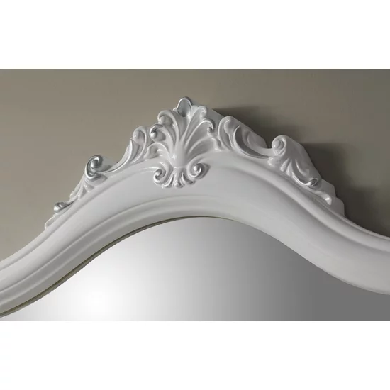 Set dormitor Luisa, tehnologie 3D, oglinzi frontale, finisaje elegante, PAL melaminat, pat 160 cm, Alb picture - 5