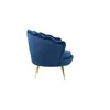 Set fotoliu și măsuță Ariel, catifea, 79x77x77 cm, albastru picture - 3