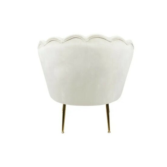 Set fotoliu și măsuță Ariel, catifea, 79x77x77 cm, bej picture - 4