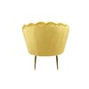 Set fotoliu și măsuță Ariel, catifea, 79x77x77 cm, galben picture - 2