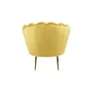 Set fotoliu și măsuță Ariel, catifea, 79x77x77 cm, galben picture - 2