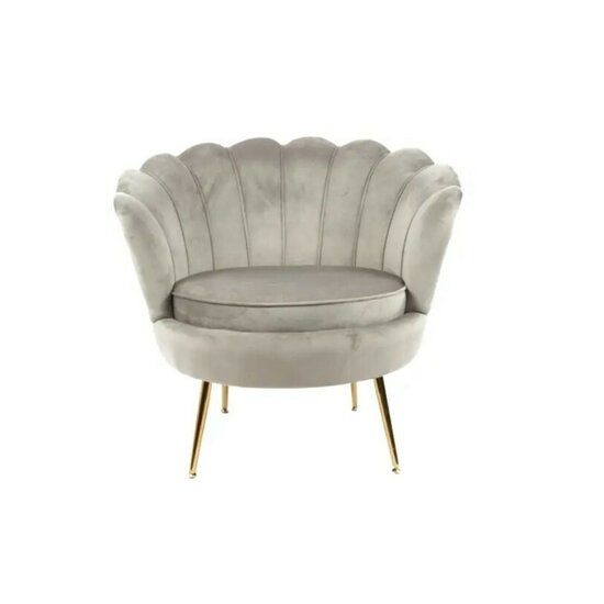 Set fotoliu și măsuță Ariel, catifea, 79x77x77 cm, gri picture - 2