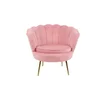 Set fotoliu și măsuță Ariel, catifea, 79x77x77 cm, roz picture - 2