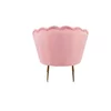 Set fotoliu și măsuță Ariel, catifea, 79x77x77 cm, roz picture - 4