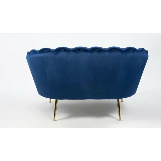 Set fotoliu și măsuță Ariel XXL, catifea, canapea 130x77x83 cm, măsuță 99x44,5x40 cm, albastru picture - 3