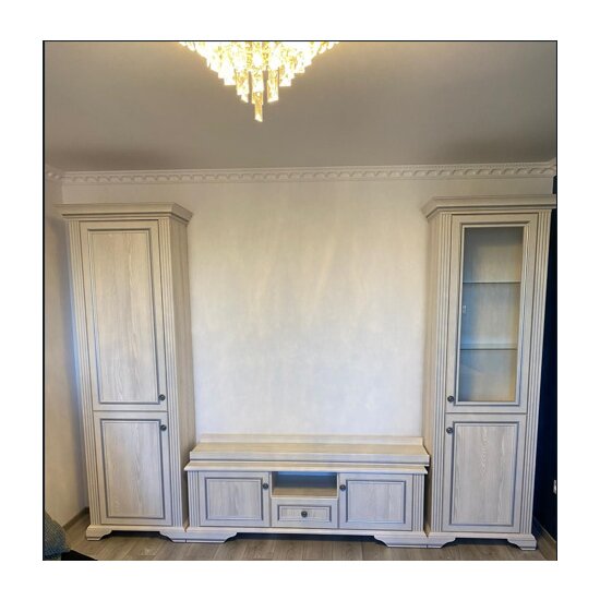 Set Living White  312x43x220 cm Frasin alb/ Pin Argintiu picture - 6
