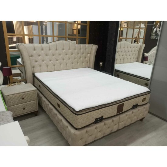 Set pat+saltea Adela 160x200 cm Crem picture - 9