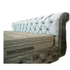 Set Pat Chester + Saltea Raysa Premium, culoare personalizabila - 160x200 cm, ladă depozitare, somieră metalică fixă, tapițerie catifea baby face picture - 3