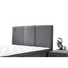 Set Pat Tapițat Bella + Saltea, ladă depozitare, tapițerie catifea premium, structură metal + PAL, 160x200 cm, Gri picture - 6