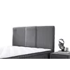 Set Pat Tapițat Bella + Saltea, ladă depozitare, tapițerie catifea premium, structură metal + PAL, 160x200 cm, Gri picture - 6