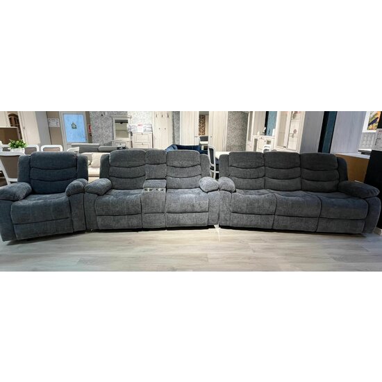 Set Recliner Relax 3+2+1 Gri/Crem picture - 19