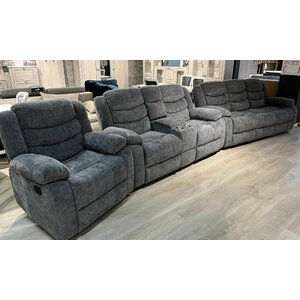 Set Recliner Relax 3+2+1 Gri/Crem picture - 10