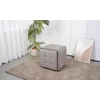 Set tabureți Cube, 5 piese multifuncționale cu spațiu de depozitare, structură metalică, 47x47x47 cm, gri picture - 1