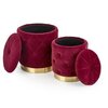 Set Tabureti Polly Bordo picture - 2