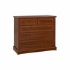 Comodă Sonata 5S/10, design clasic, 5 sertare spațioase, structură PAL laminat + MDF, glisiere cu bile, 101x45x90.5 cm, Castan picture - 4