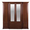 Dulap Sonata 4D2S, design clasic, spațiu depozitare generos, cadru MDF, PAL laminat, 227x225x66 cm, Castan picture - 1