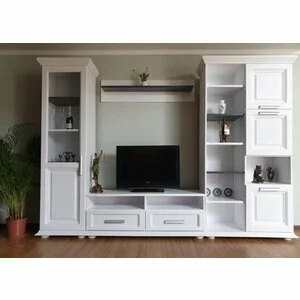 Sufragerie Bianca, set mobilier living, PAL melaminat, design modern