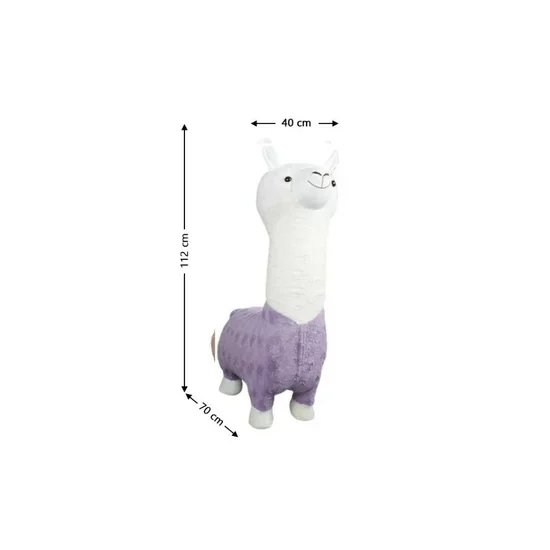 Taburet copii Alpaca, design jucăuș cu tapițerie moale, 70x40x112 cm, verde picture - 3
