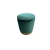 Taburet Devon, catifea premium cu spațiu depozitare, 31x38x31 cm, verde-auriu picture - 1