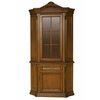 Vitrină colț Sonia, lemn masiv premium, design clasic, finisaj personalizabil, spații depozitare, 119x74x143 cm, Natural picture - 1