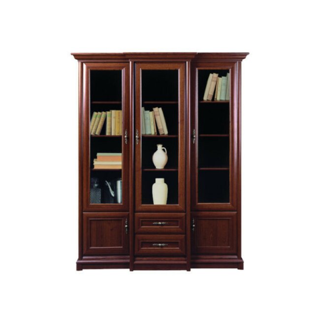 Vitrină Sonata 3W/2S, design elegant, spațiu depozitare generos, cadru MDF, PAL laminat, 168x50x205 cm