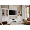 Vitrina White 2d2w 126x43x221 Frasin Alb/ Pin Argintiu picture - 5