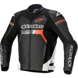Geaca de piele sport ALPINESTARS GP FORCE 48 Negru/Alb/Rosu
