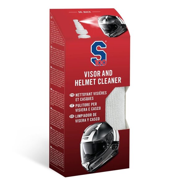 Kit curatare casca/viziera S100 Visor & Helmet Cleaner 100ml + Cloth 3406 picture - 2