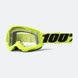 Ochelari moto cross-enduro 100% STRATA 2 NEON YELLOW Lentila clara