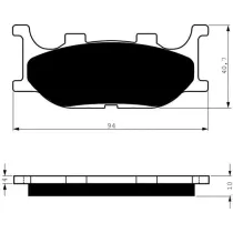 Placute de frana fata 099 S3 GOLDFREN