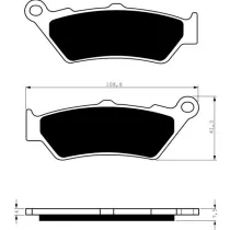 Placute de frana fata 106 AD GOLDFREN