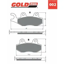 Placute frana fata 002 AD GOLDFREN