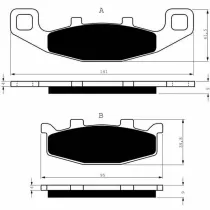 Placute frana fata 013 S3 GOLDFREN