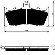 Placute frana fata 039 S3 GOLDFREN