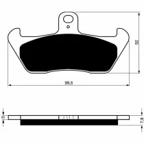 Placute frana fata 089 AD GOLDFREN