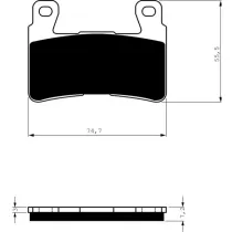 Placute frana fata 134 S3 GOLDFREN