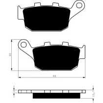 Placute frana spate 020 AD GOLDFREN