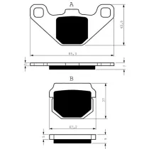 Placute frana spate 047 K1 GOLDFREN