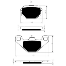 Placute frana spate 094 AD GOLDFREN