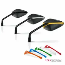 Set insertii pentru oglinzi BARRACUDA X-VERSION - Argintiu