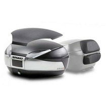 Top case SHAD SH48 New Titanium with backrest, carbon cover / PREMIUM SMART lock