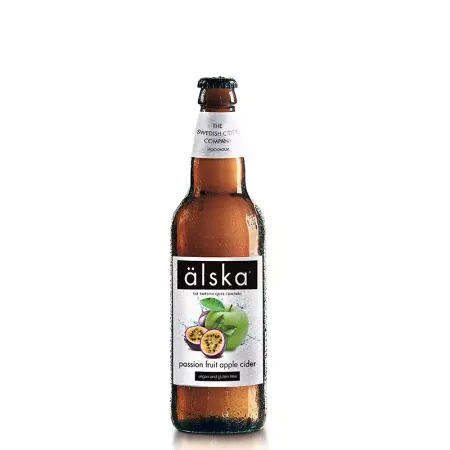 Cidru cu fructul pasiunii si mere Alska  0.5 l